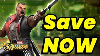 SAVE CORES NOW BLADE NEXT WEEK NIGHTSTALKERS TEASER amp NEW DATAMINES 2024  MARVEL Strike Force [upl. by Aneeras]