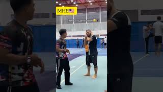 KHABIB AJAK TIDUR malaysia khabib shorts silat muaythai mma ufc [upl. by Onitnelav]