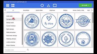 Cree un sello de empresa en línea con la herramienta de creación de sellos de MyStampReady [upl. by Elke146]