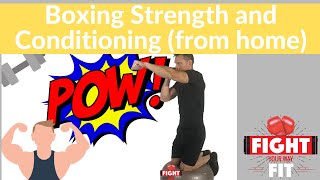 🥊🥊Boxing Strength and Conditioning EXERCISES from Home 🥊🥊 [upl. by Tabb]