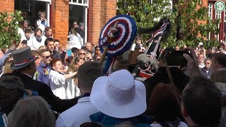 Padstow May Day 2018 the Blue Ribbon Obby Oss [upl. by Oivaf]