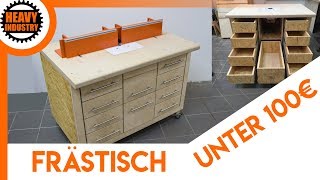 🔥 UNTER 100€ 12 Frästisch einfach selber bauen [upl. by Eetnuahs337]