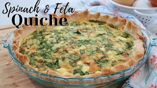 Spinach and Feta Quiche [upl. by Nomihs362]