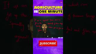 Agriculture In One Minuteagriculture science trending agriculturescience education cuetpg2025 [upl. by Mari197]