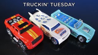 Truckin Tuesday Hot Wheels Trucks With Sound Systems Bassline Mini Truck and QuadraSound [upl. by Ram]