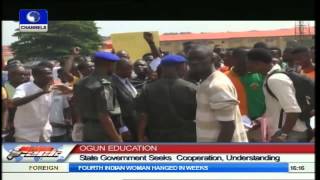 Tai Solarin University Of Education Students Protest Tuition Hike [upl. by Winny]