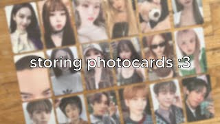 storing photocards ☆ aespa ot4 exo amp completing xdh  pixy [upl. by Aivul]