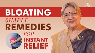 Instant Bloating Relief Natural Remedies Yoga amp Lifestyle Tips  Bloating Be Gone  Dr Hansaji [upl. by Strain]