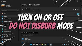 How to Turn On or Off Do Not Disburb Mode on Windows 11 [upl. by Auguste]