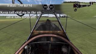 Nieuport 17 Landing Procedure [upl. by Brandenburg]