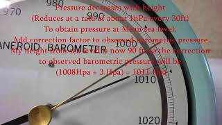 Aneroid Barometer [upl. by Wehttam]