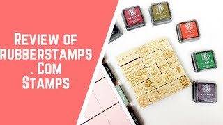 Review of Rubberstamps Stamps [upl. by Susejedesoj610]