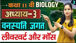 लिवरवॉर्ट और मॉस  वनस्पति जगत class 11  vanaspati jagat  class 11th biology chapter 3 in hindi [upl. by Lsiel]