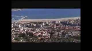 ESTARTIT plane view  Costa Brava  Spain [upl. by Earesed319]