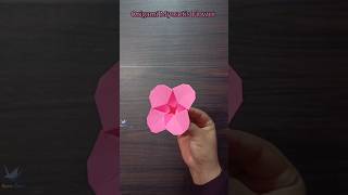 Origami Myosotis Flower Quick Tutorial [upl. by Deach]