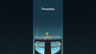 Evolve Grookey To Thwackey pokemon pokemongo [upl. by Eleonore]