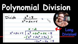 Polynomial Long Division with Trinomial Divisor No Remainder and Placeholders [upl. by Ahsekad]