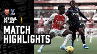 Premier League Highlights Arsenal 50 Crystal Palace [upl. by Axia54]