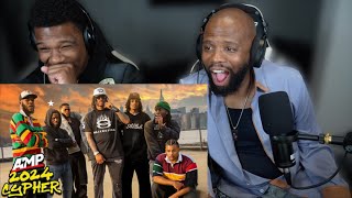 Pops Reacts To AMP FRESHMAN CYPHER 2024 [upl. by Nosimaj]