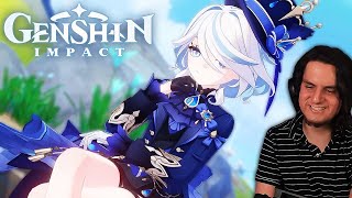 REACTING to GENSHIN IMPACT CHARACTER TRAILERS [upl. by Adnamra]