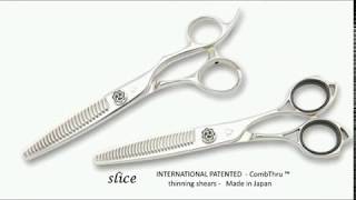 Combthru thinning scissors wwwsharplineco [upl. by Anafetse248]