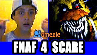 Five Nights at Freddys 4 Prank on Omegle [upl. by Amiarom]