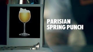 PARISIAN SPRING PUNCH DRINK RECIPE  HOW TO MIX [upl. by Hertz]