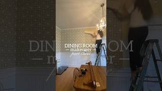 DINING ROOM MAKEOVER PART 3 painting the trim diy roommakeover homedecor diningroom painting [upl. by Bruckner]