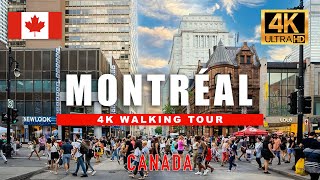 🇨🇦 Street Life in Montreal  Walking Tour of St Catherine  Street Canada City Walk 4K HDR60fps [upl. by Zannini]