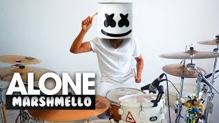 ALONE  Marshmello DRUM COVER [upl. by Odysseus]