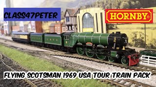 Hornby Flying Scotsman USA Tour 1969 Train Pack  Review and Running [upl. by Ardnaek985]