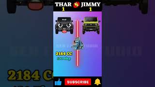 Thar😡 vs 🚘jimny car comparison 🚘youtubeshort viral tranding car viralvideo youtube india car [upl. by Ettesus12]