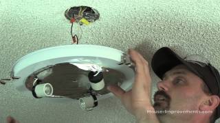 How To Replace A Ceiling Light Fixture [upl. by Obrien168]