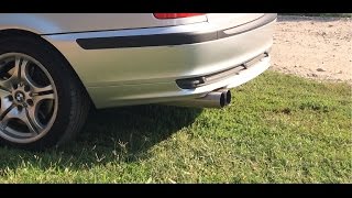 Bmw e46 330d straight pipe exhaust [upl. by Ume670]