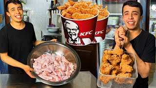 Making the famous KFC from chicken legs at home conditions [upl. by Yram]