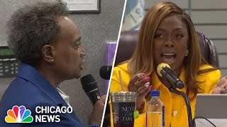 Dolton meeting ENDS IN CHAOS after Lori Lightfoot blocked from speaking [upl. by Ayotyal]