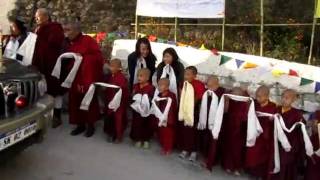 Welcoming HH Taklung Tsetrul Rinpoche at Gonjang Monastery [upl. by Enelrak]