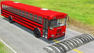 Bus vs Deep Water  Speed Bumps  Truck Bus Rescue  Train vs Cars  BeamNGDrive [upl. by Ko]