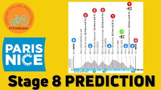 Paris Nice 2024 Stage 8  PREVIEW  FAVOURITES  PREDICTION [upl. by Nagram]