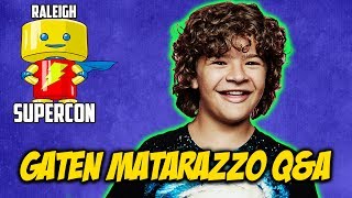 Gaten Matarazzo QampA  Raleigh SuperCon 2017 [upl. by Nolek]