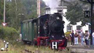 Die Lok Nr 20 der Mansfelder Bergwerksbahn auf der Weißeritztalbahn [upl. by Graehme229]