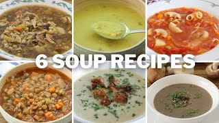 6 Easy Soup Recipes [upl. by Bernie]