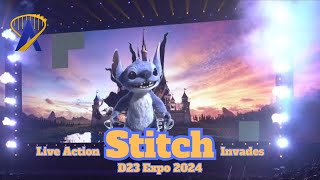 Live Action Stitch Invades D23 2024 [upl. by Ykcim]