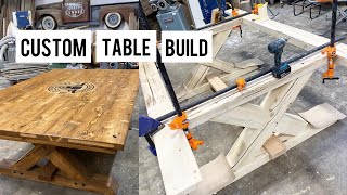 Custom barnwood table build time lapse [upl. by Itnava]