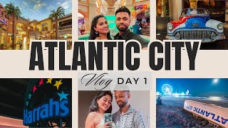 Atlantic City Day 1  Harrahs Hotel Comedy Club amp Nightlife Fun [upl. by Atteuqal]