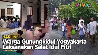 Jemaah di Gunungkidul Gelar Salat Idul Fitri Lebih Dulu Hari Ini [upl. by Light]