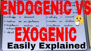 Endogenic vs ExogenicDifference between endogenic and exogenicEndogernic and exogernic difference [upl. by Sisxela940]