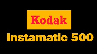 Kodak Instamatic 500  126 Format Cartridge Film Camera [upl. by Itnavart357]