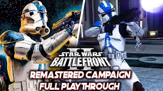 Star Wars Battlefront 2 2005 REMASTERED Full Campaign [upl. by Demitria]