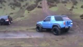 opel frontera 4x4 off road  playing in the mud [upl. by Akenahc]